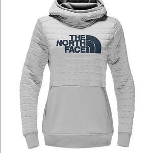 The North Face Women's Gray Quilted Hoodie